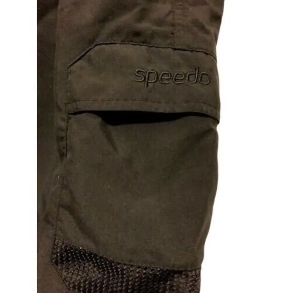 SPEEDO SIZE MEDIUM BLACK SWIM TRUNKS